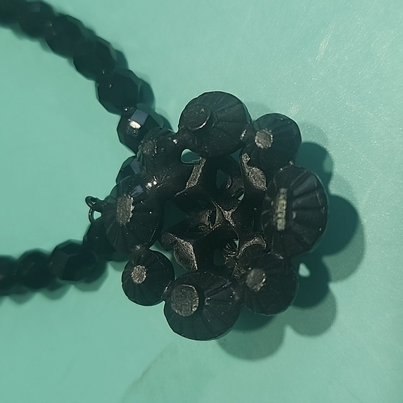 Graziano Statement Black Beaded Necklace - Picture 7 of 8